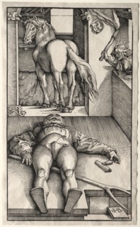 The Bewitched Groom, 1544-45. Hans Baldung (German, 1484/85-1545). Woodcut