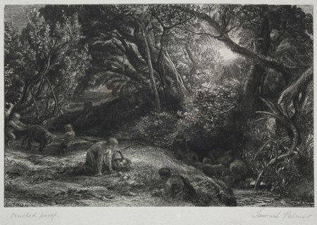 The Morning of Life, 1860-1861. Samuel Palmer (British, 1805-1881). Etching