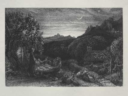 The Homeward Star, 1883. Samuel Palmer (British, 1805-1881). Etching