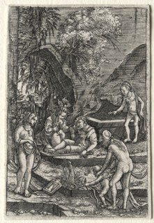 The Judgment of Paris, 1511. Albrecht Altdorfer (German, c. 1480-1538). Engraving; image: 6.3 x 4.2
