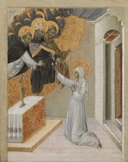 Predella Panel from an Altarpiece: St. Catherine of Siena Invested with the Dominican Habit, 1460s.
