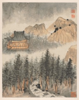 Reminiscences of Qinhuai River, 1642-1707. Shitao (Chinese, 1642-1707). Album leaf, ink and color
