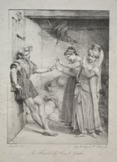 The Fiancée of the King of Garbe, 1800. Louis Hersent (French, 1777-1860). Lithograph