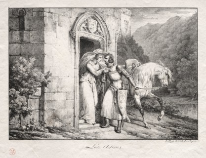 The Farewells. Horace Vernet (French, 1789-1863). Lithograph