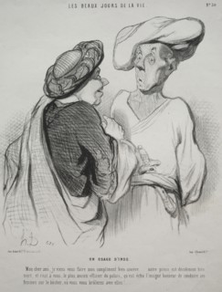 published in le Charivari (no du 9 novembre 1844): The Beautiful Days of Life, plate 30: An Indian