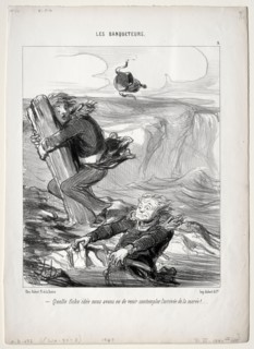 The Banqueters, plate 9: What a pitiful idea we have..., 1849. Honoré Daumier (French, 1808-1879).