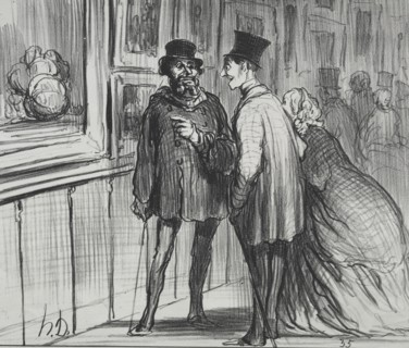Published in le Charivari (27 April 1859): The Exhibition of 1859 (plate 8): The painter who had a