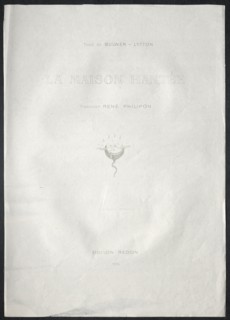 La Maison hantée:  Frontispiece, 1896. Odilon Redon (French, 1840-1916). Lithograph