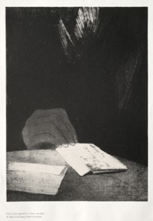 La Maison hantée:  To All Appearances, It Was a Hand of Flesh and Blood Like Mine, 1896. Odilon
