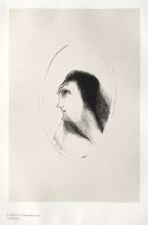 La Maison hantée:  The Width and Flatness of the Frontal Bone, 1896. Odilon Redon (French,