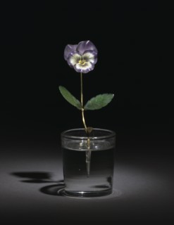 Pansy, before 1919. France, 20th century. Gold, jade, diamonds, enamel, rock crystal; overall: 14 x