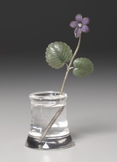Violet, late 1800s - early 1900s. Firm of Peter Carl Fabergé (Russian, 1846-1920). Enamel, silver