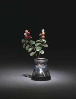 Cranberry, late 1800s-early 1900s. Firm of Peter Carl Fabergé (Russian, 1846-1920). Chalcedony,