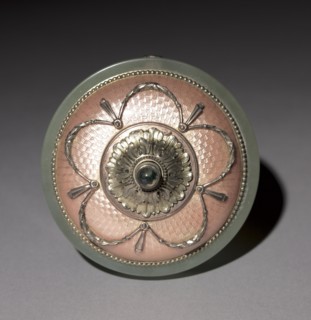 Domed Bell Push, late 1800s-early 1900s. Firm of Peter Carl Fabergé (Russian, 1846-1920). Silver,