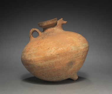 Rhyton, c. 1000-800 BC. Iran, Amlash, 11th-9th century BC. Terracotta; overall: 18.2 x 19.1 cm (7