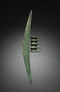 Halberd, c. 1000 BC. Iran, Amlash, 11th century BC. Bronze; overall: 33.5 x 4.2 x 9.8 cm (13 3/16 x