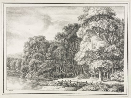 Woodland Scenery with Lake, 1811-1816. Johann Nepomuk Strixner (German, 1782-1855). Lithograph