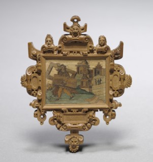 Mirror Frame, mid 1500s. Germany, 16th century. Boxwood with various inlaid stained wood; overall: