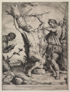 The Martyrdom of St. Bartholomew, 1624. Jusepe de Ribera (Spanish, 1591-1652). Etching