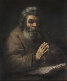 An Elderly Man in Prayer, 1660s or later. Follower of Rembrandt van Rijn (Dutch, 1606-1669). Oil on