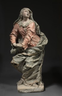 Mourning Mary, c. 1710-1740. Austria, Vienna, 18th century. Stone with traces of original color;