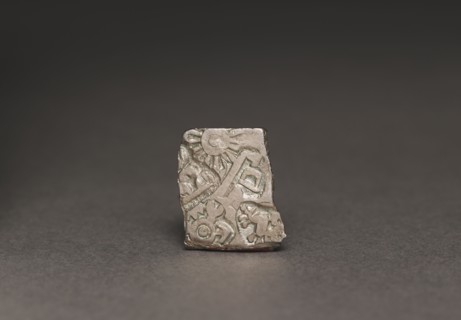 Punch-Marked Coin, 400-300 BC. India, Rajasthan, Maurya Period (322-185 BC). Silver; overall: 1.4 x