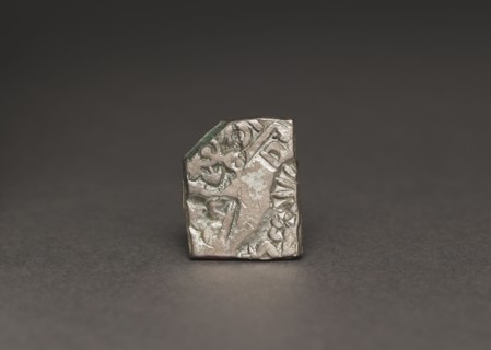 Punch-Marked Coin, 400-300 BC. India, Rajasthan, Maurya Period (322-185 BC). Silver; overall: 1.4 x