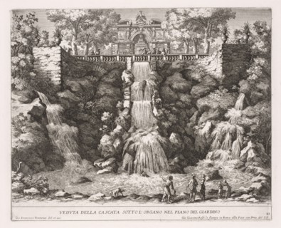 Veduta della Cascata Sotto L'Organo nel Piano del Giardino. Giovanni Francesco Venturini (Italian,