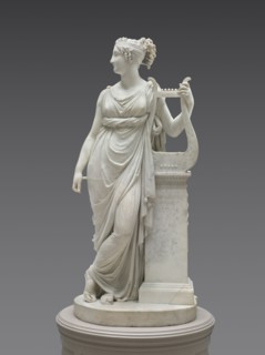 Terpsichore Lyran (Muse of Lyric Poetry), 1816. Antonio Canova (Italian, 1757-1822). Marble;