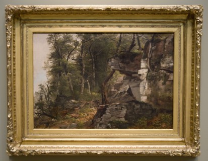 Trees on a Rocky Hillside, c. 1849. Asher Brown Durand (American, 1796-1886). Oil on canvas;