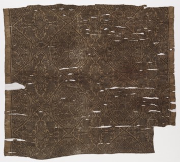 Fragment, 1420-1955. Iran or Iraq ?, 15th-20th century. Compound twill weave, silk; overall: 71 x