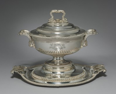 Covered Tureen and Stand , 1812. Paul Storr (British, 1771-1844). Silver; overall: 35.2 x 43.2 cm