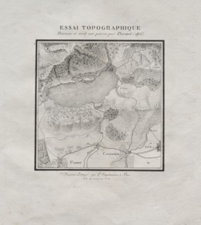 Receuil d'essais lithographiques:  Essai topographique, 1816. Darmet (French). Lithograph; overall: