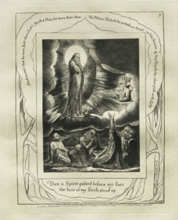 The Book of Job:  Pl. 9, Then a Spirit passed before my face / the hair of my flesh stood up, 1825.