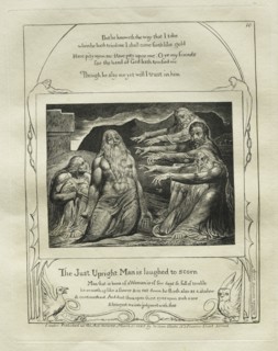The Book of Job:  Pl. 10, The Just Upright Man is Laughed to Scorn, 1825. William Blake (British,