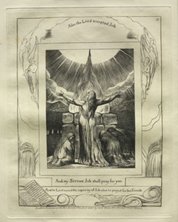 The Book of Job:  Pl. 18, And my Servant Job shall pray for you, 1825. William Blake (British,