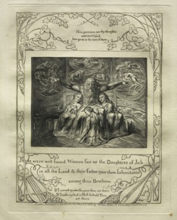 The Book of Job:  Pl. 20, There were not found Women fair as the Daughters of Job / in all the