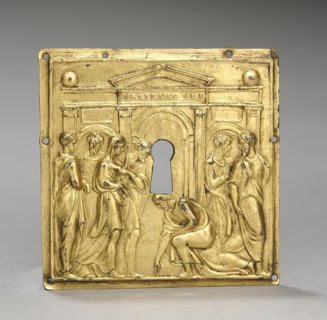 Christ and the Woman Taken in Adultery, c. 1535 or later. Cast after a model by Valerio Belli