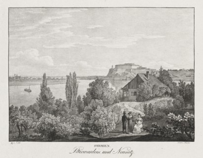 Syrmien, Peterwardein und Neusatz. Jakob Alt (Austrian, 1789-1872). Lithograph; matted: 50.8 x 61