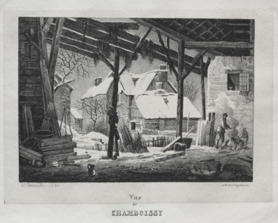 Vue de Chamboissy, 1820. Godefroy Engelmann (French, 1788-1839). Lithograph; image: 13.5 x 19.3 cm