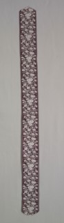 Ribbon, c. 1890s. France, Late 19th Century. Silk, damask weave; overall: 117.5 x 9.8 cm (46 1/4 x