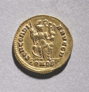 Tremissis of Honorius (reverse), 395-423. Byzantium, Ravenna, Byzantine period, late 4th-early 5th
