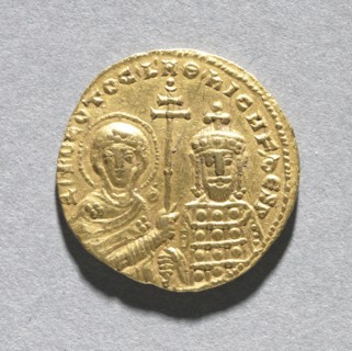 Nomisma with Nicephorus II Phocas (reverse), 963-969. Byzantium, 10th century. Gold; overall: 2 cm