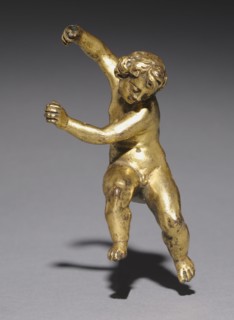 Putto, late 1500s. Italy, Rome, 16th century. Gilt bronze; overall: 9.5 x 5 x 4.5 cm (3 3/4 x 1
