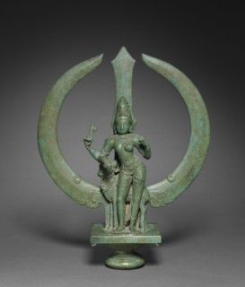 Trident with Shiva as Half-Woman (Ardhanarishvara), c. 1050. South India, Tamil Nadu, Chola period
