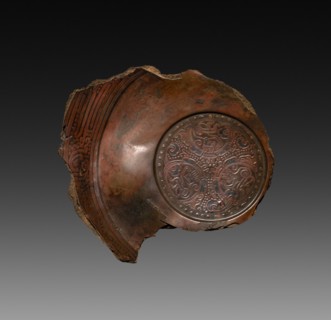 Fragment of a Lacquer Tray, 9 AD. China, excavated at Lolang, Xin dynasty (9-23). Lacquer; overall: