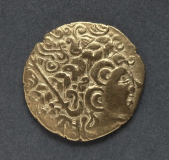 Stater, c. 125-100 B.C.. England (Ancient Britain), 2nd century B.C.. Gold; diameter: 2.6 cm (1 in