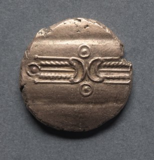 Dubnovellaunus Stater (reverse), c. 1-10 A.D.. England (Ancient Britain), 1st century A.D.. Gold