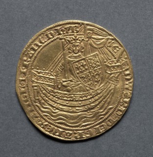 Noble (obverse), 1351. England, Edward III, 1327-1377. Gold