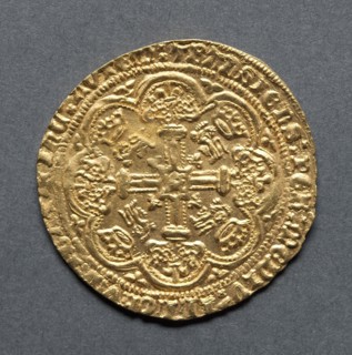 Noble (reverse), 1413-1422. England, Henry V, 1413-1422. Gold